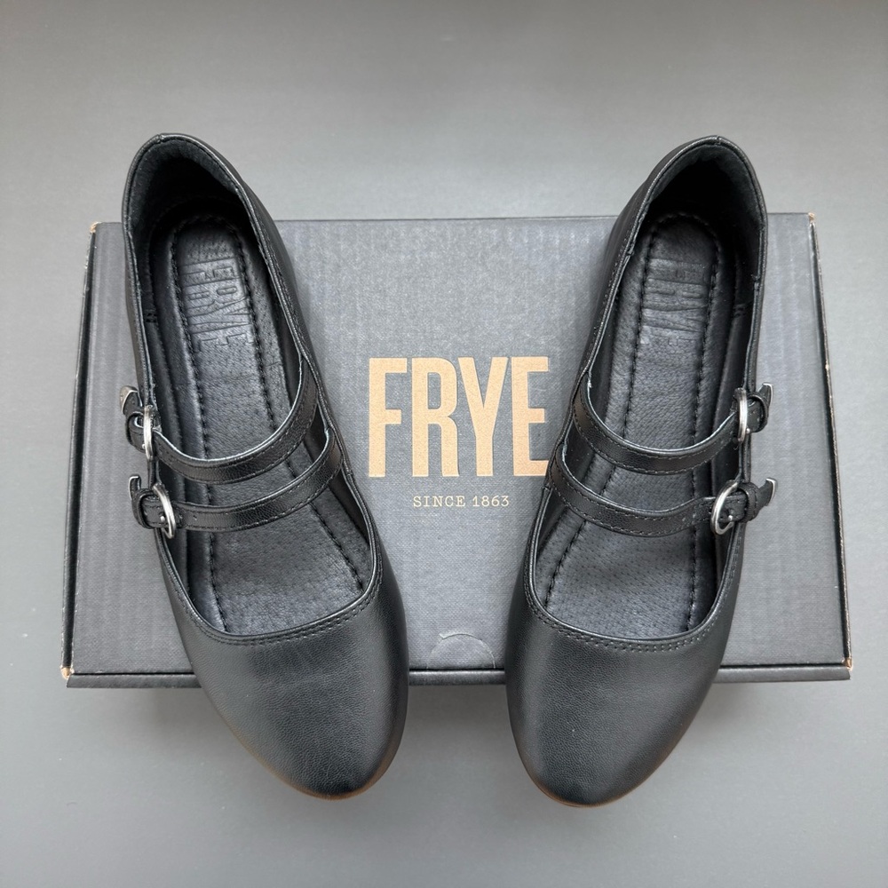 Frye Carson Multi MJ Mary Jane Brand New Size 6 Black Leather